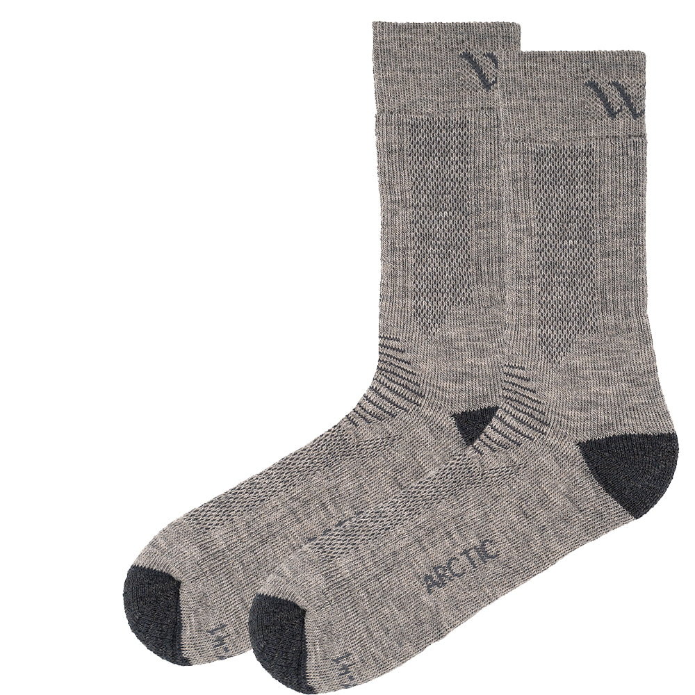 Arctic Merino Wool Hiking Socks Extra Thick For Cold Climates Grey