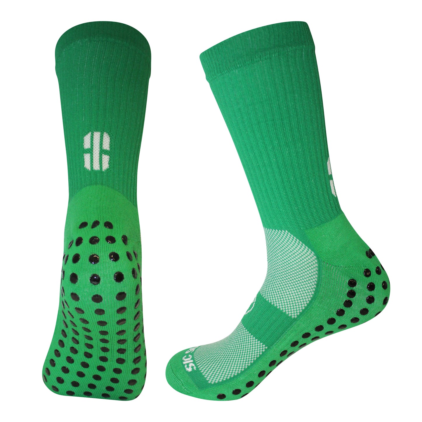 FootGripz Mid Grip Socks | Green