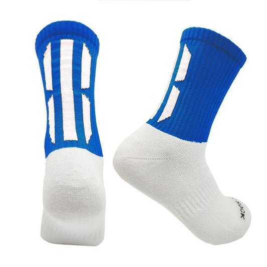 Gael-Tek Mid Socks For Gaelic Games | Blue & White