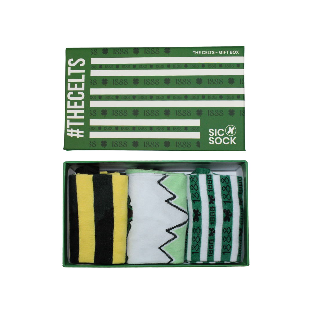 The Celts - Retro Shirt Sock Gift Box | Size UK 7 - 11