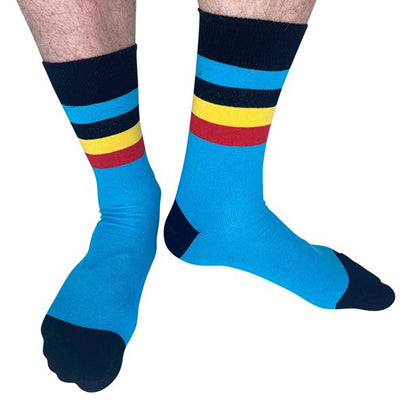 Belgium - Away 70 | Retro Shirt Socks | Blue | Size UK 7 - 11