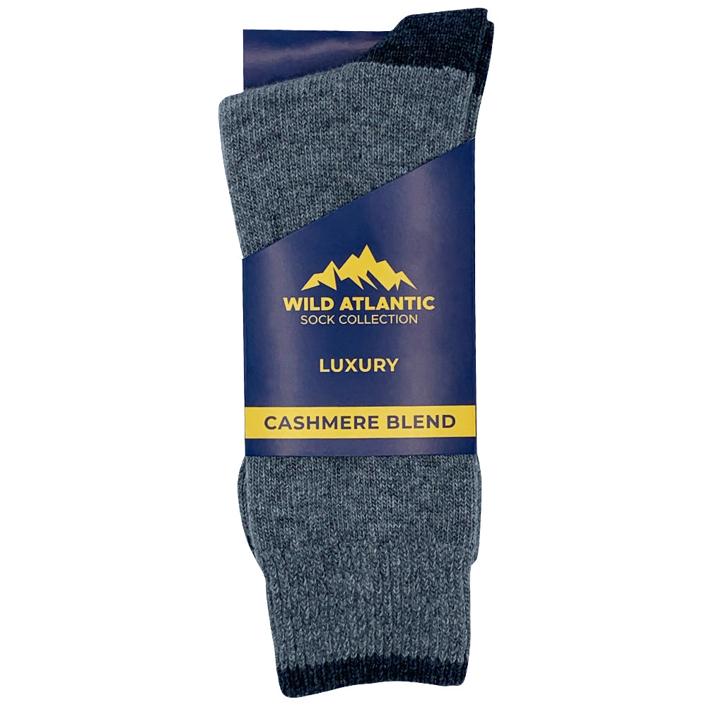 Luxury Cashmere Blend Socks Grey | Mens (UK 7-11)