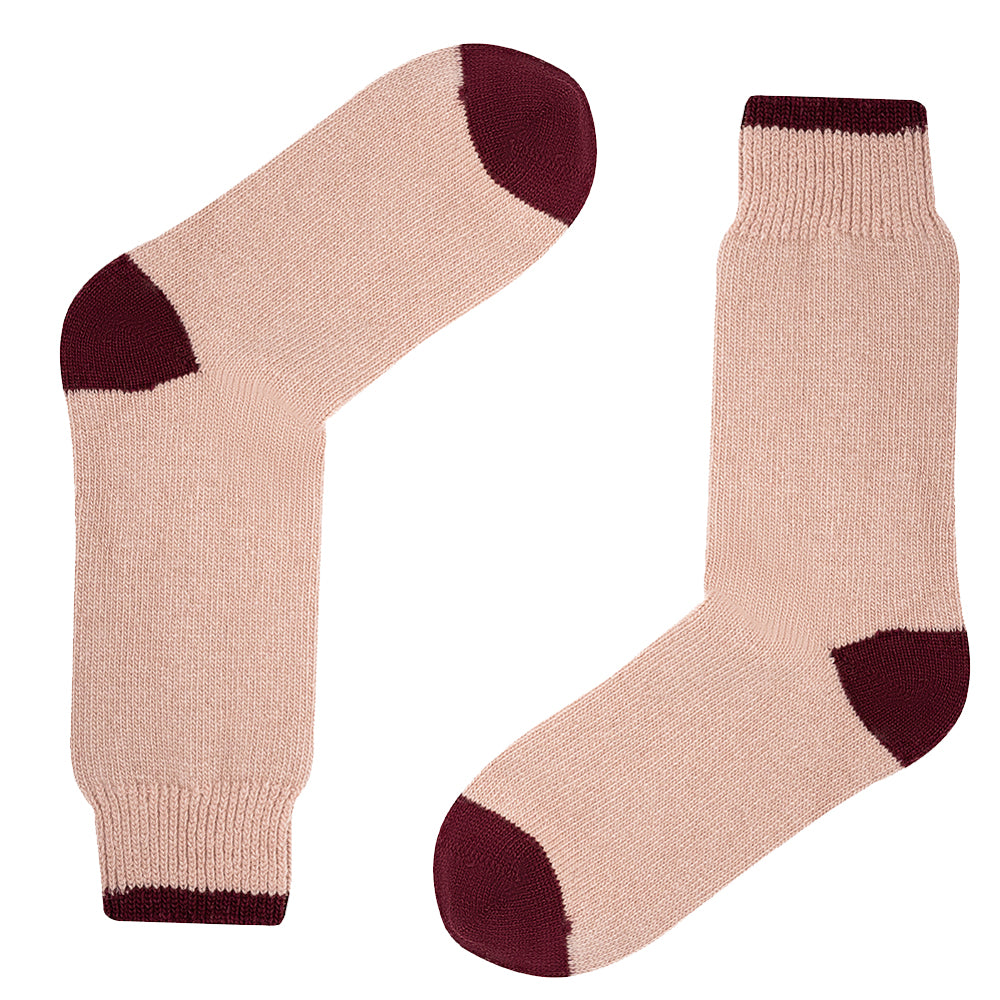 Luxury Cashmere Blend Socks Dusty Pink | Women (UK 4-7)