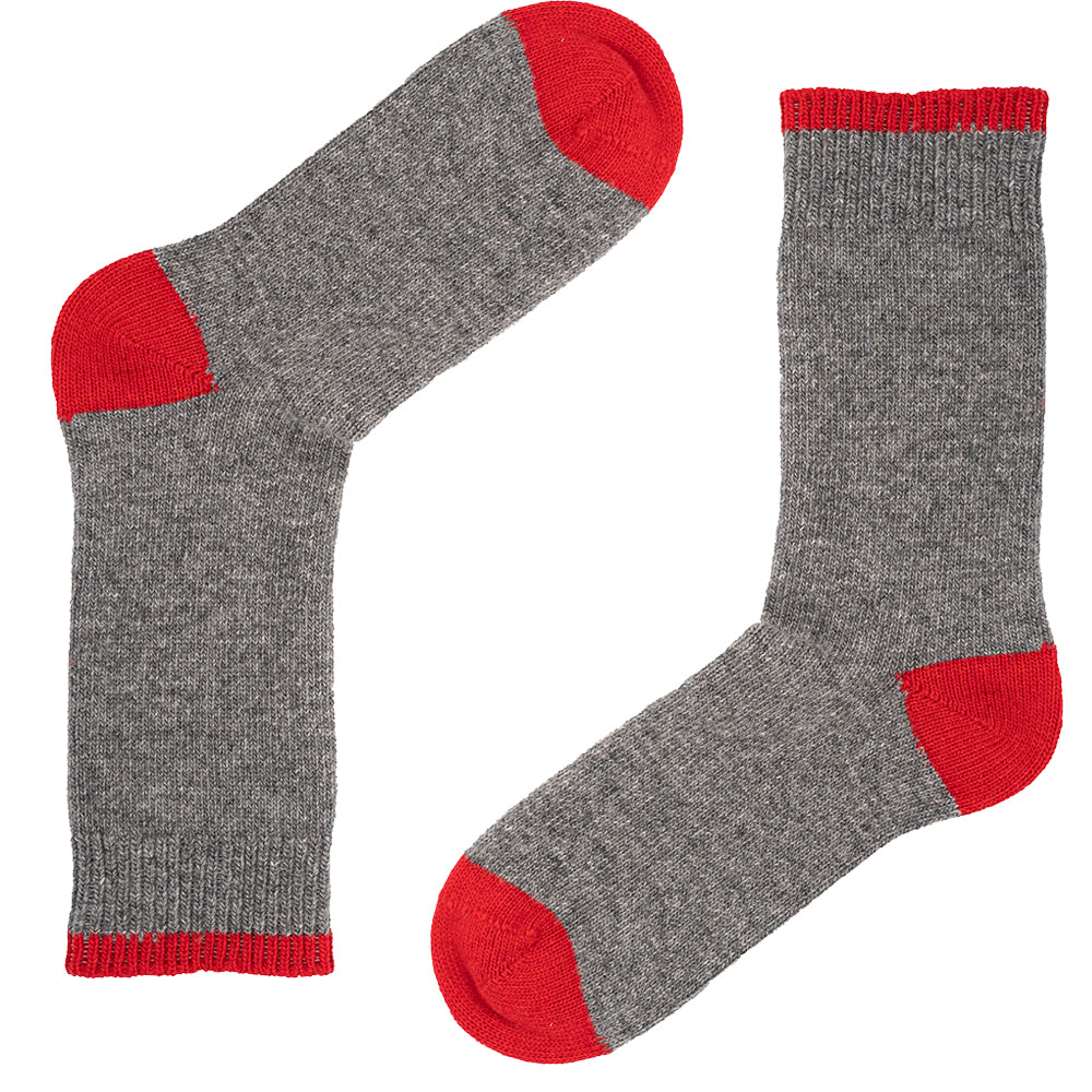 Luxury Cashmere Blend Socks Grey | Women (UK 4-7)i