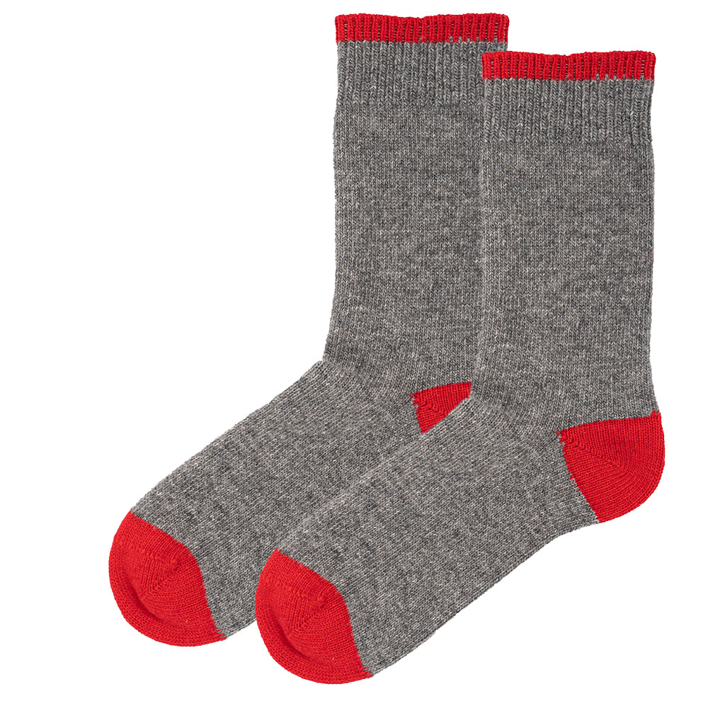 Luxury Cashmere Blend Socks Grey | Women (UK 4-7)i