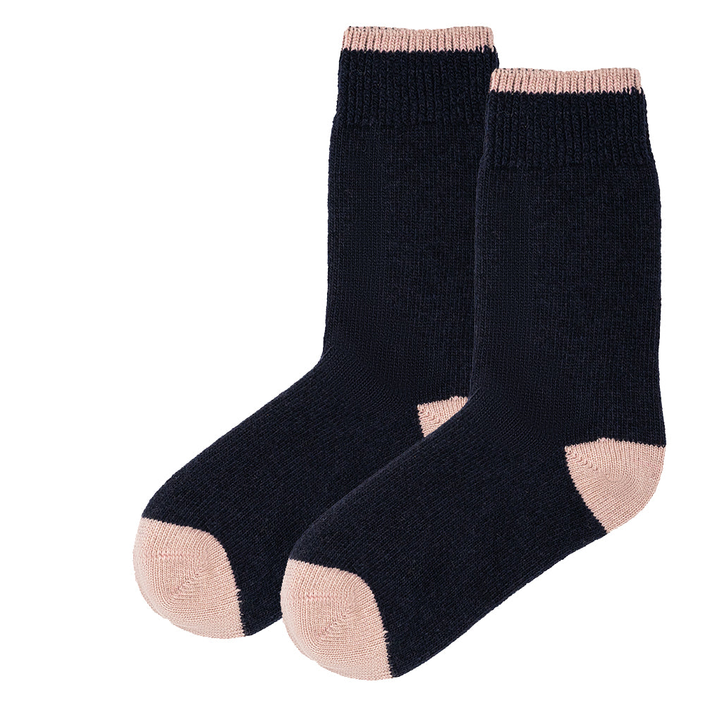 Luxury Cashmere Blend Socks Navy | Women (UK 4-7)