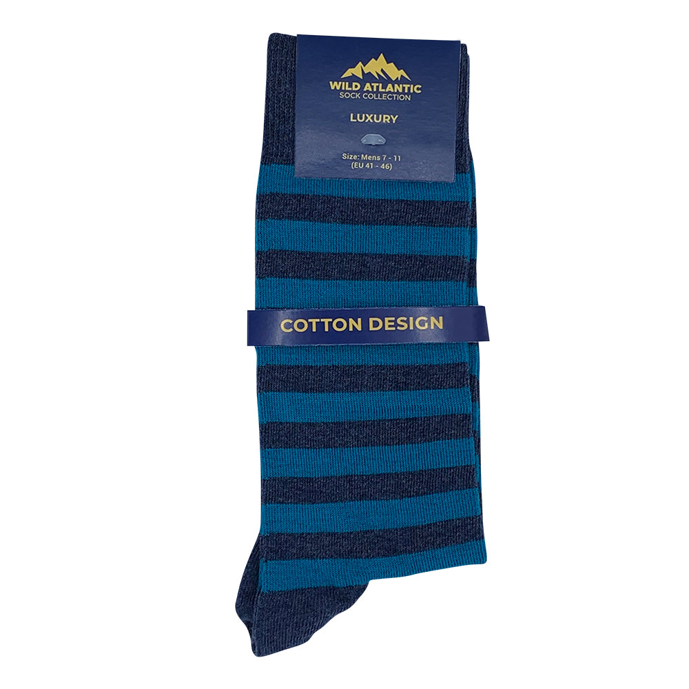 Wild Atlantic Sock Collection Luxury  Classic Striped Socks | Men