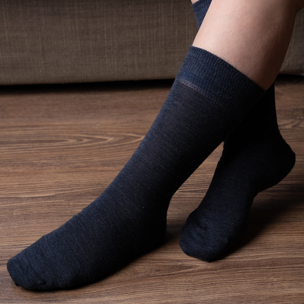 Wild Atlantic Sock Collection Luxury Wool Cotton Socks Blue | Men