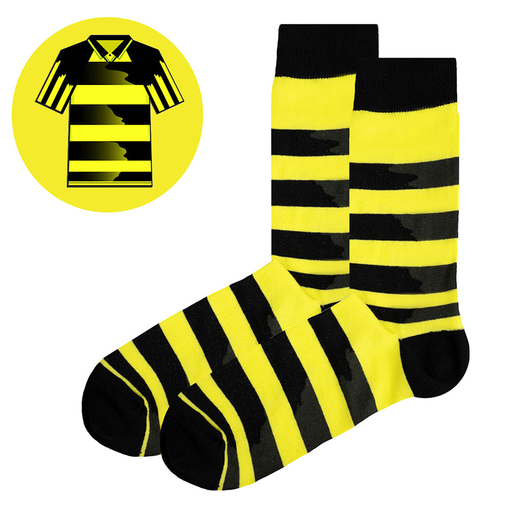 The Celts - Away 97 | Retro Shirt Socks | Bumblebee | Size UK 7 - 11