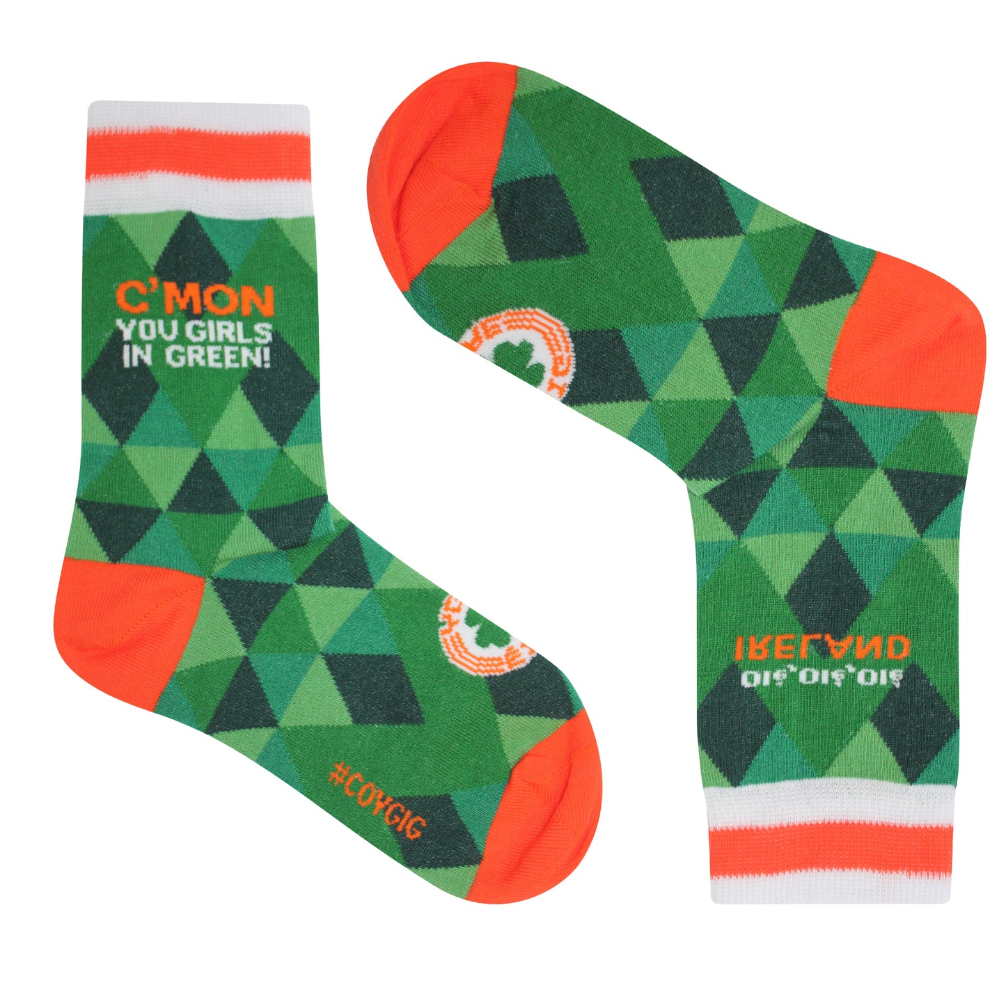 YGIG Ireland Womens Football Team Fan Socks Size