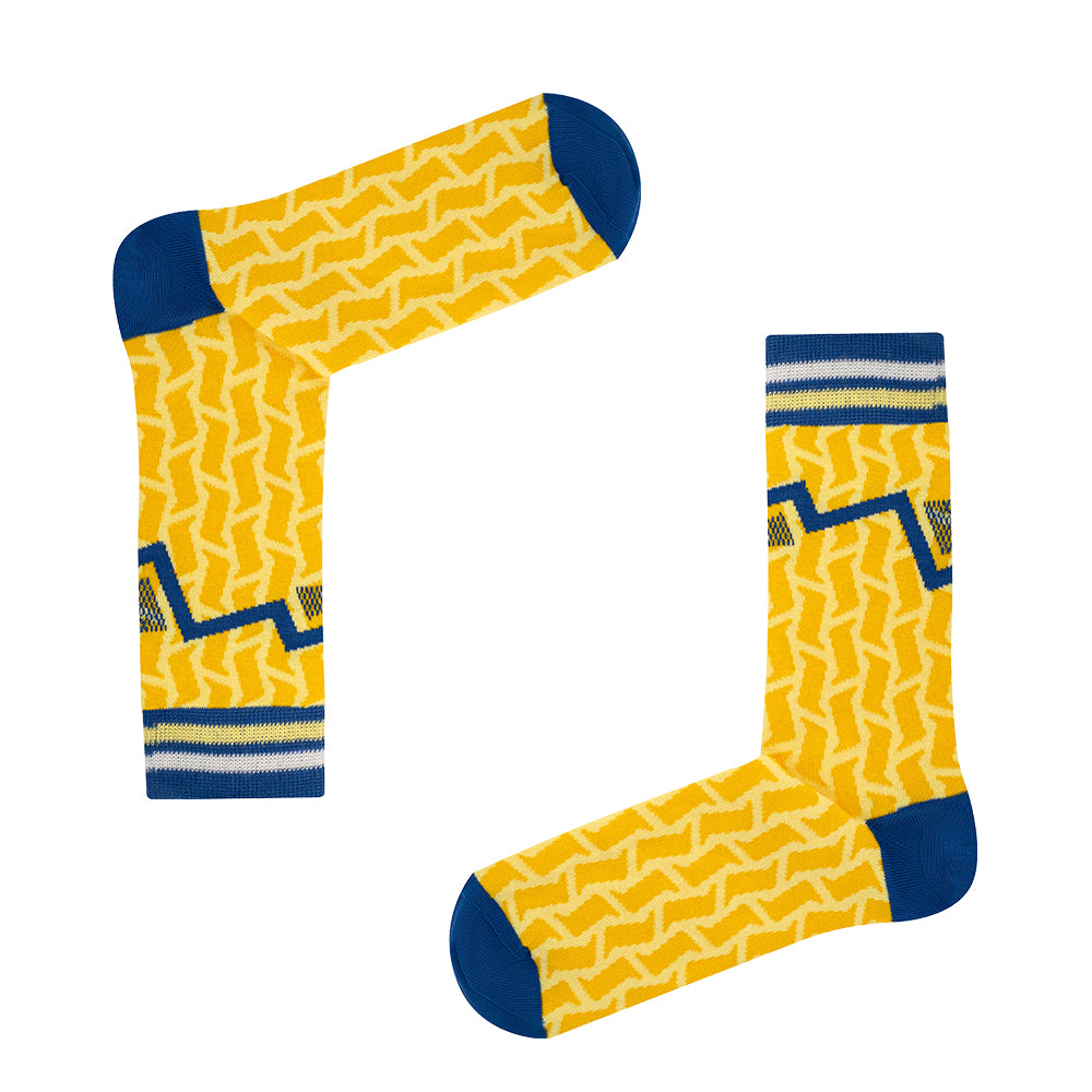 Toffees - Away 90 | Retro Shirt Socks | Yellow | Size UK 7 - 11