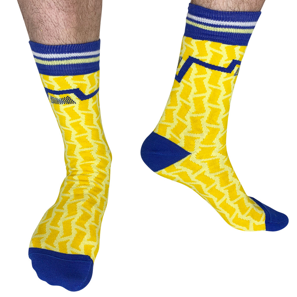 Toffees - Away 90 | Retro Shirt Socks | Yellow | Size UK 7 - 11