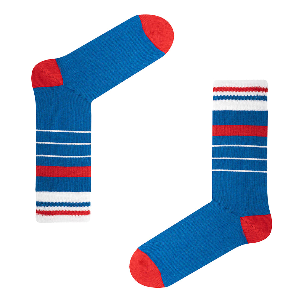 France - Home 98 | Retro Shirt Socks | Blue | Size UK 7 - 11