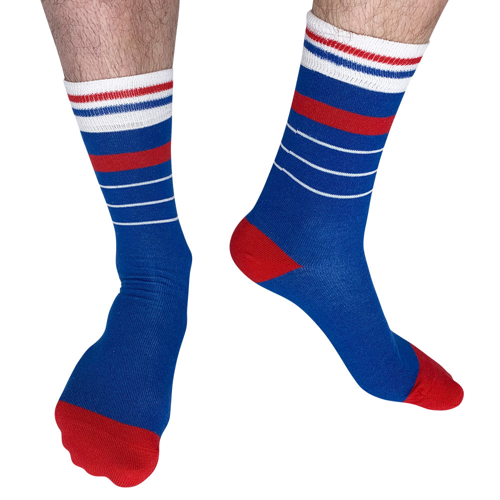 France - Home 98 | Retro Shirt Socks | Blue | Size UK 7 - 11