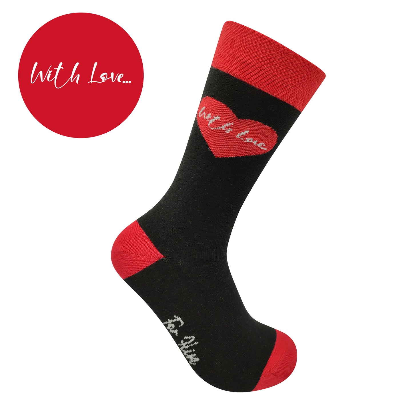 With Love Socks Gift Box - For Him & For Her (Mixed Sizes)