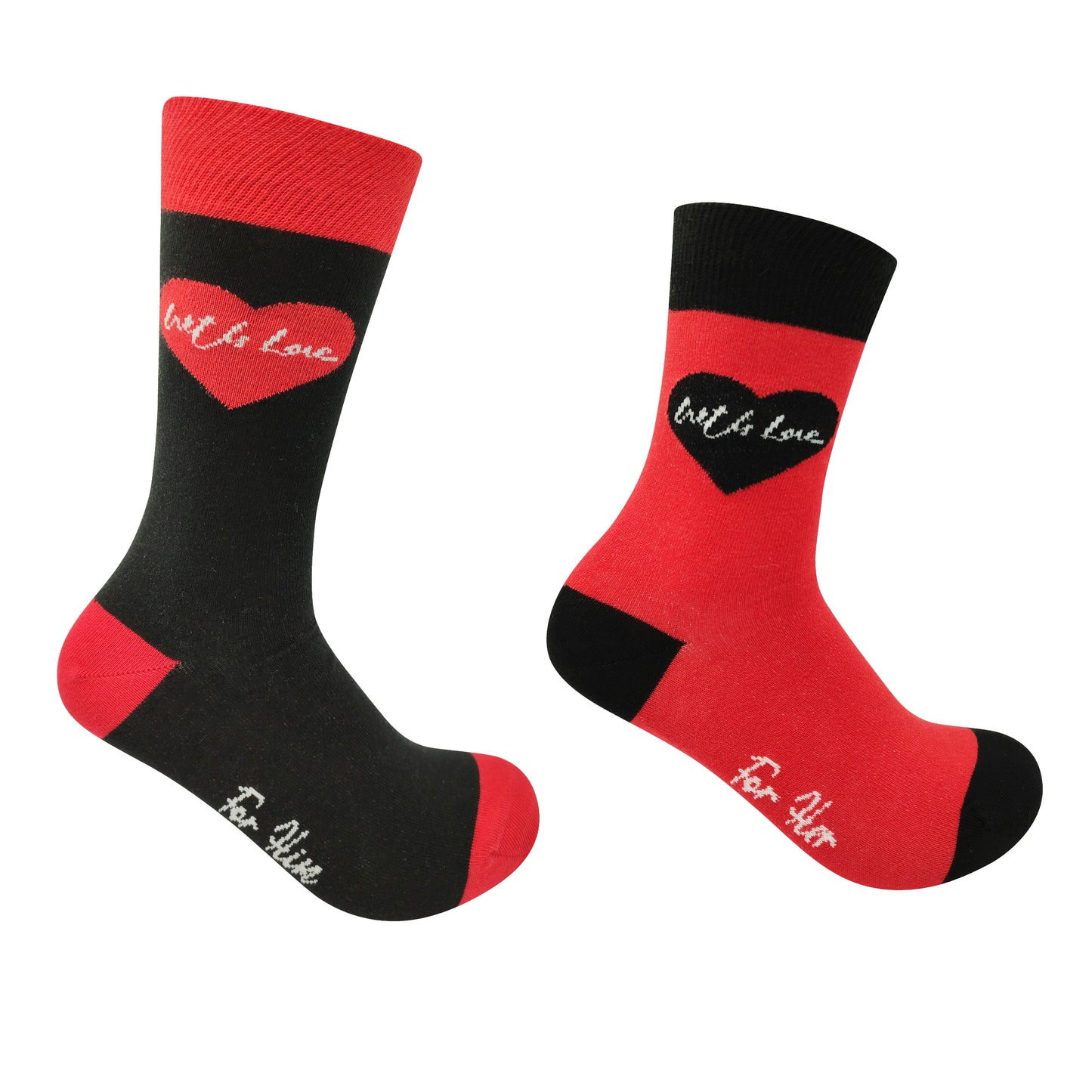 With Love Socks Gift Box - For Him & For Her (Mixed Sizes)