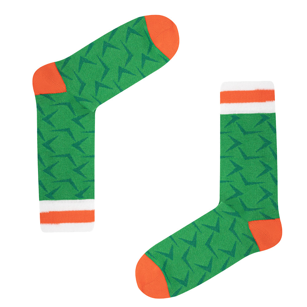 Ireland - Home 90 | Retro Shirt Socks | Green | Size UK 7 - 11