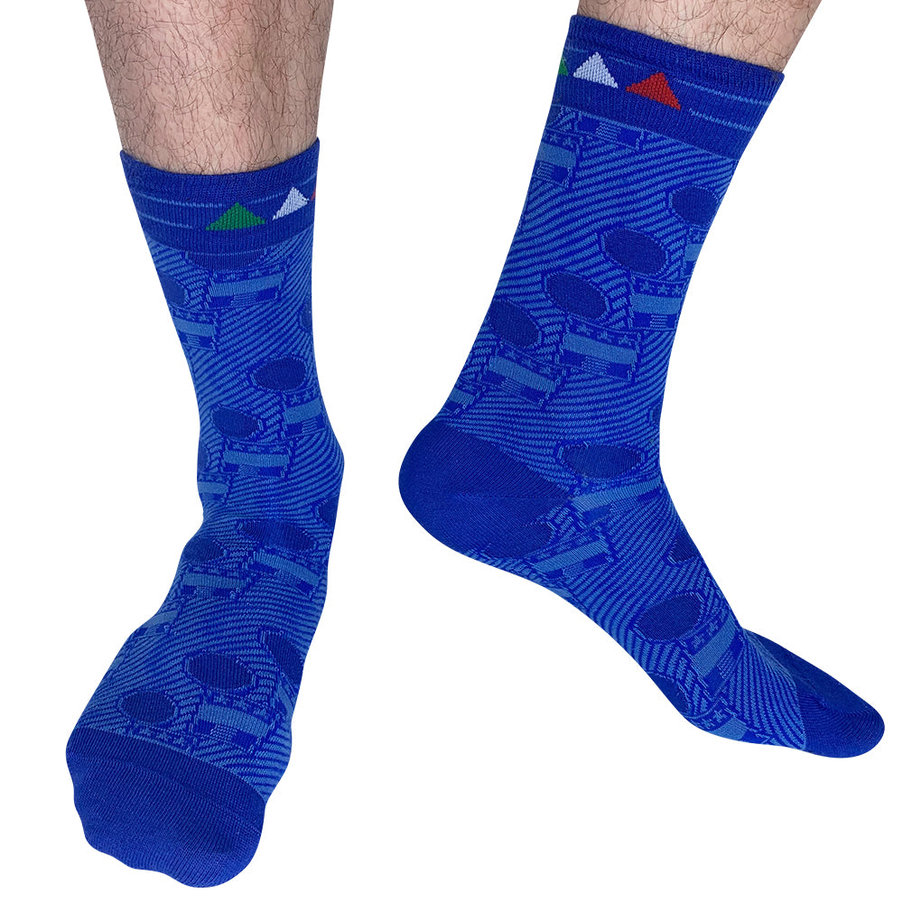 Italy - Home 94 | Retro Shirt Socks | Blue | Size UK 7 - 11