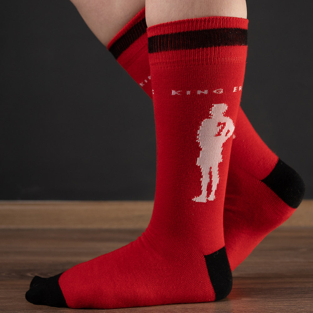 King Eric - M.Utd | Socks | Red / Black | Size UK 7 - 11