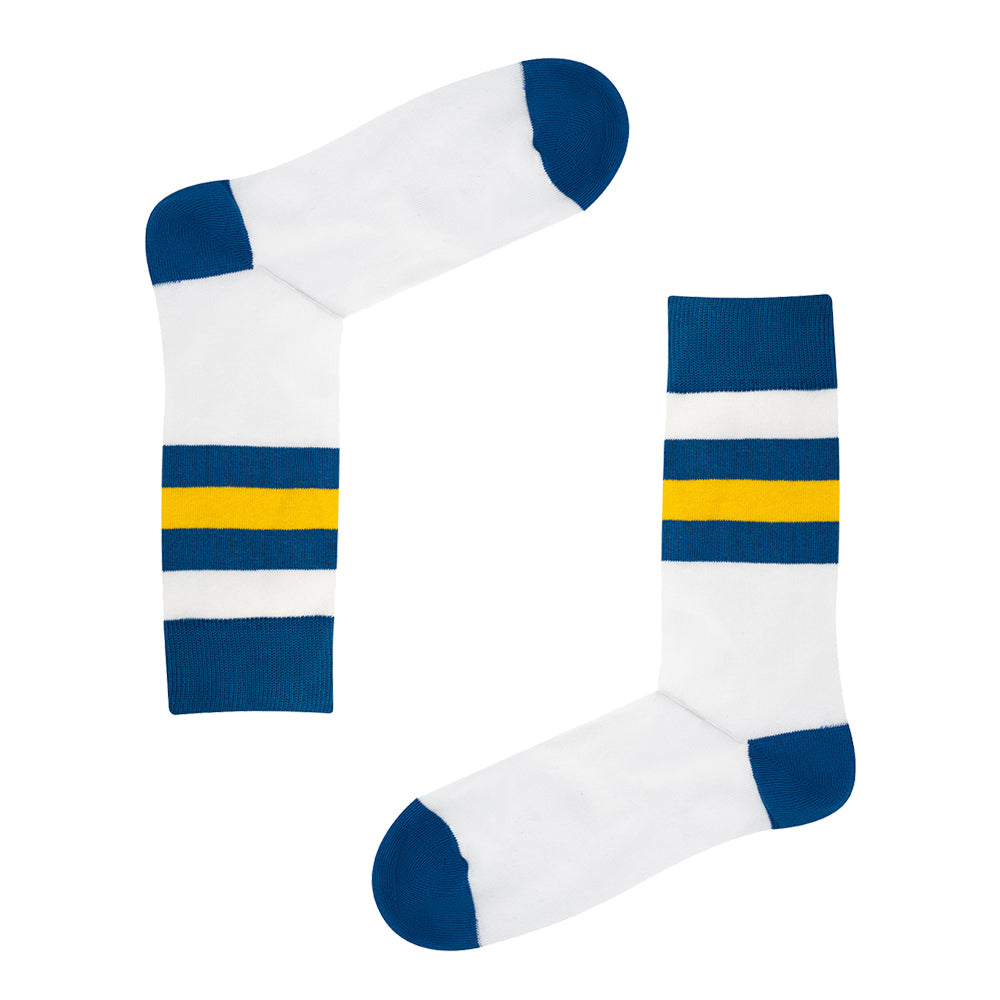 Leeds - Home 94 | Retro Shirt Socks | White | Size UK 7 - 11