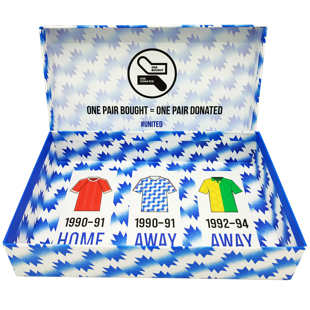 M.Utd - Retro Shirt Sock Gift Box | Size UK 7 - 11