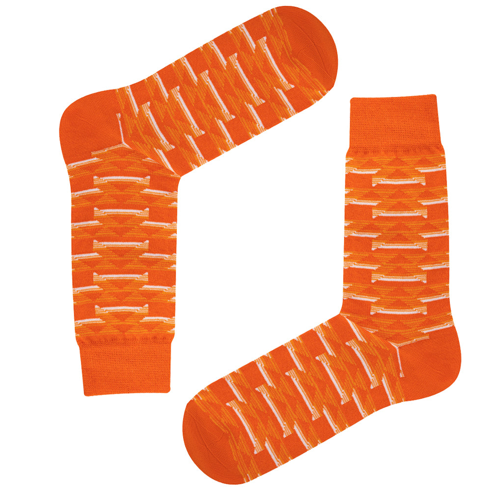 Netherlands - Home 88 | Retro Shirt Socks | Orange | Size UK 7 - 11