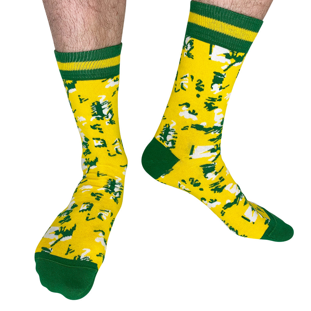 Norwich - Home 94 | Retro Shirt Socks | Yellow | Size UK 7 - 11