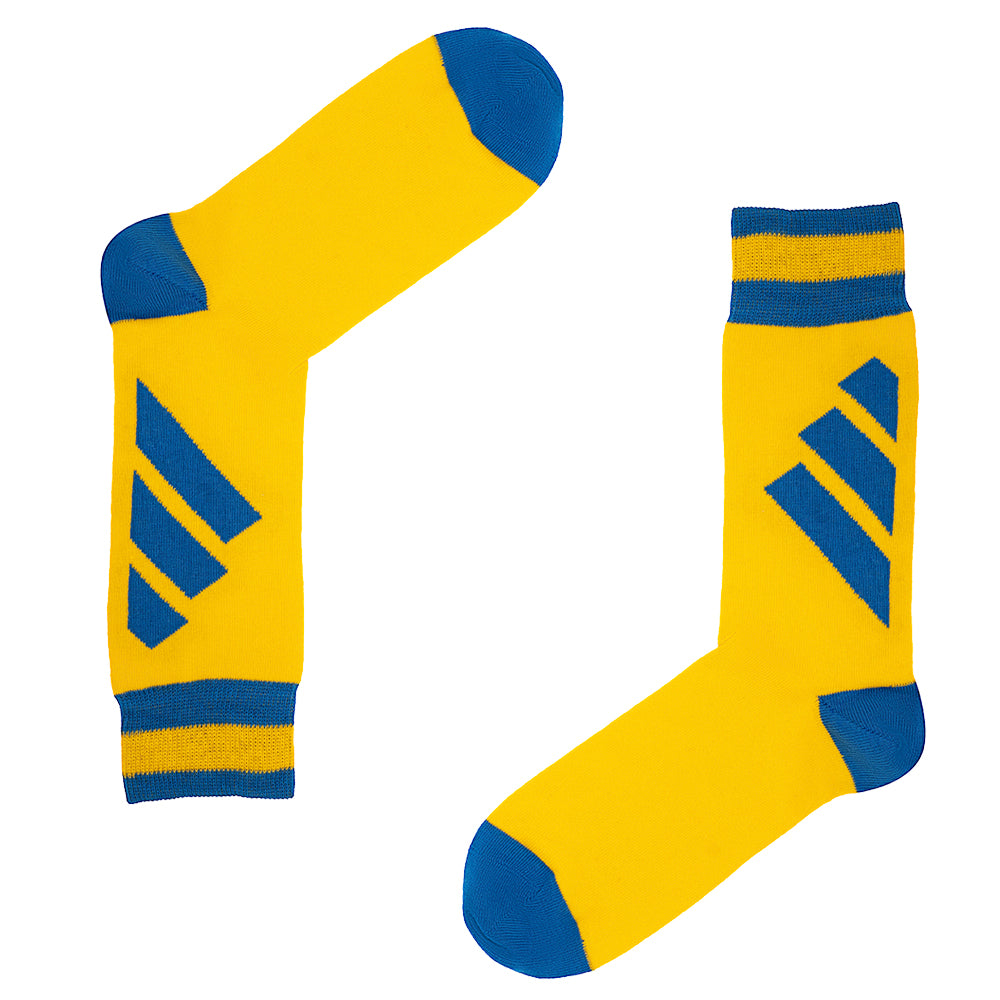 Sweden - Home 94 | Retro Shirt Socks | Yellow / Blue | Size UK 7 - 11