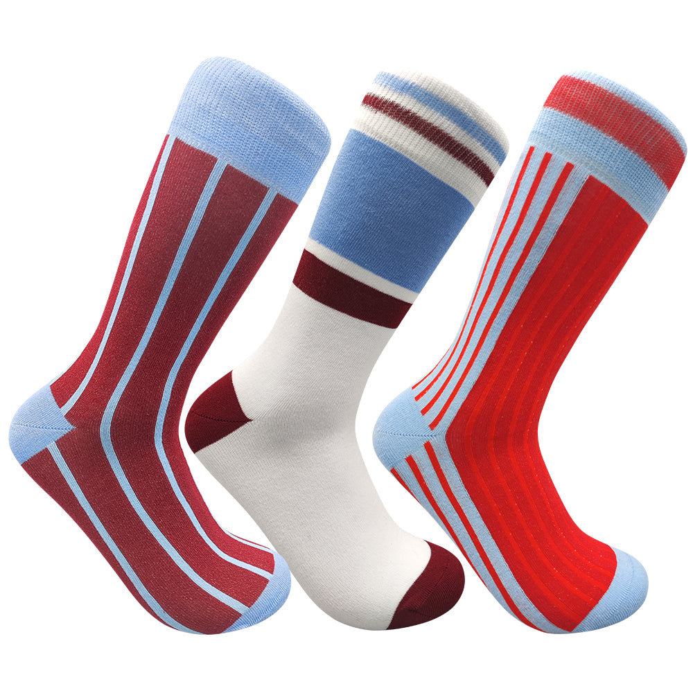 Villa - Retro Shirt Sock Gift Box | Size UK 7 - 11