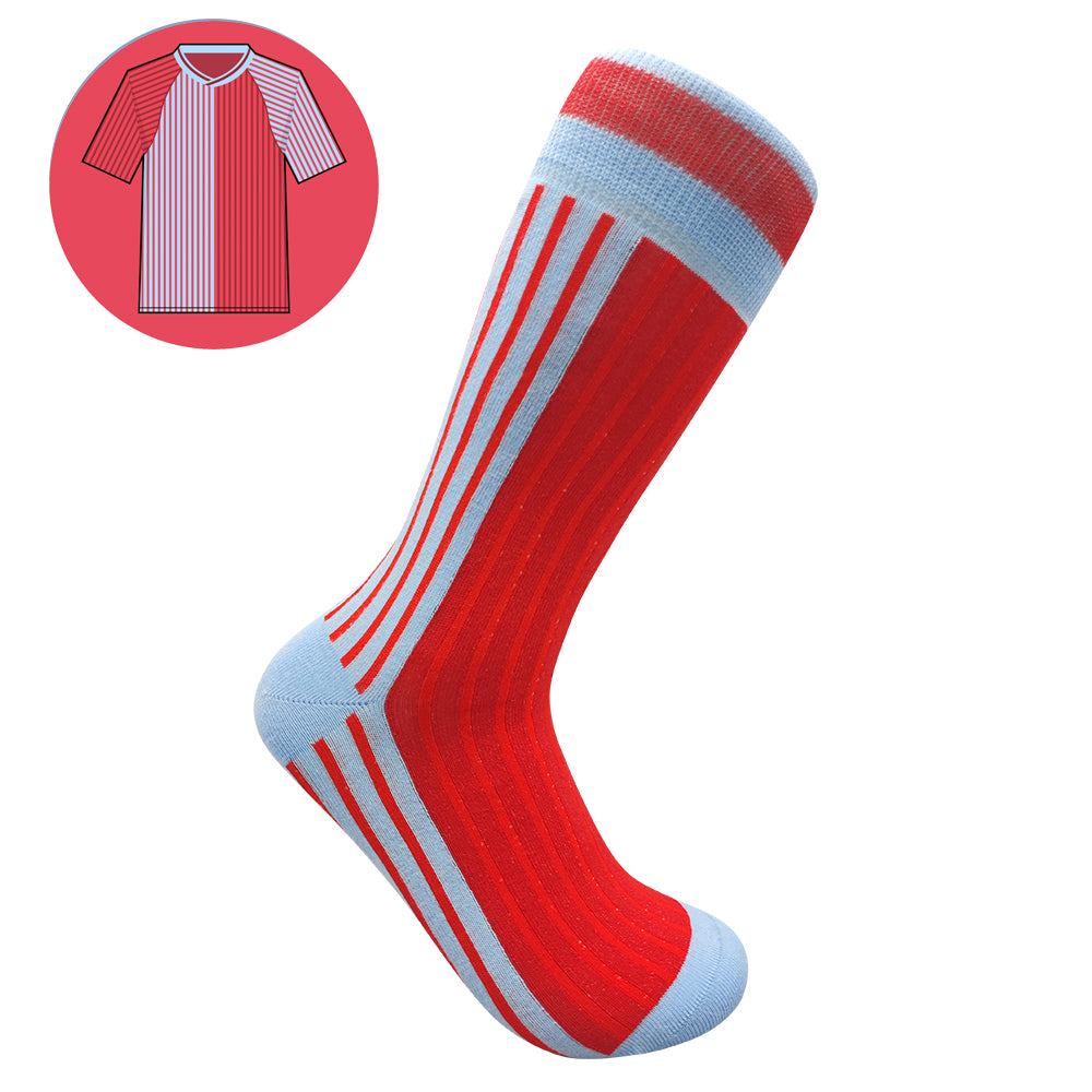 Villa - Retro Shirt Sock Gift Box | Size UK 7 - 11