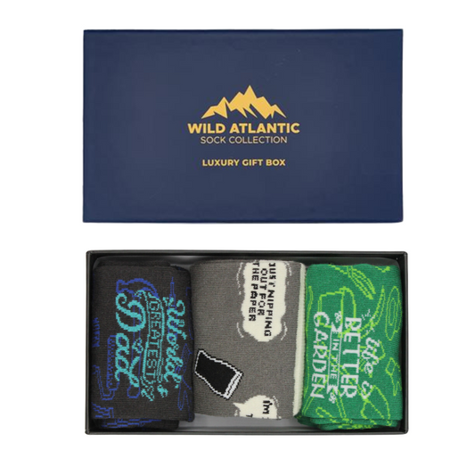 Greatest Dad Trio Sock Gift Box | Size UK 7 - 11