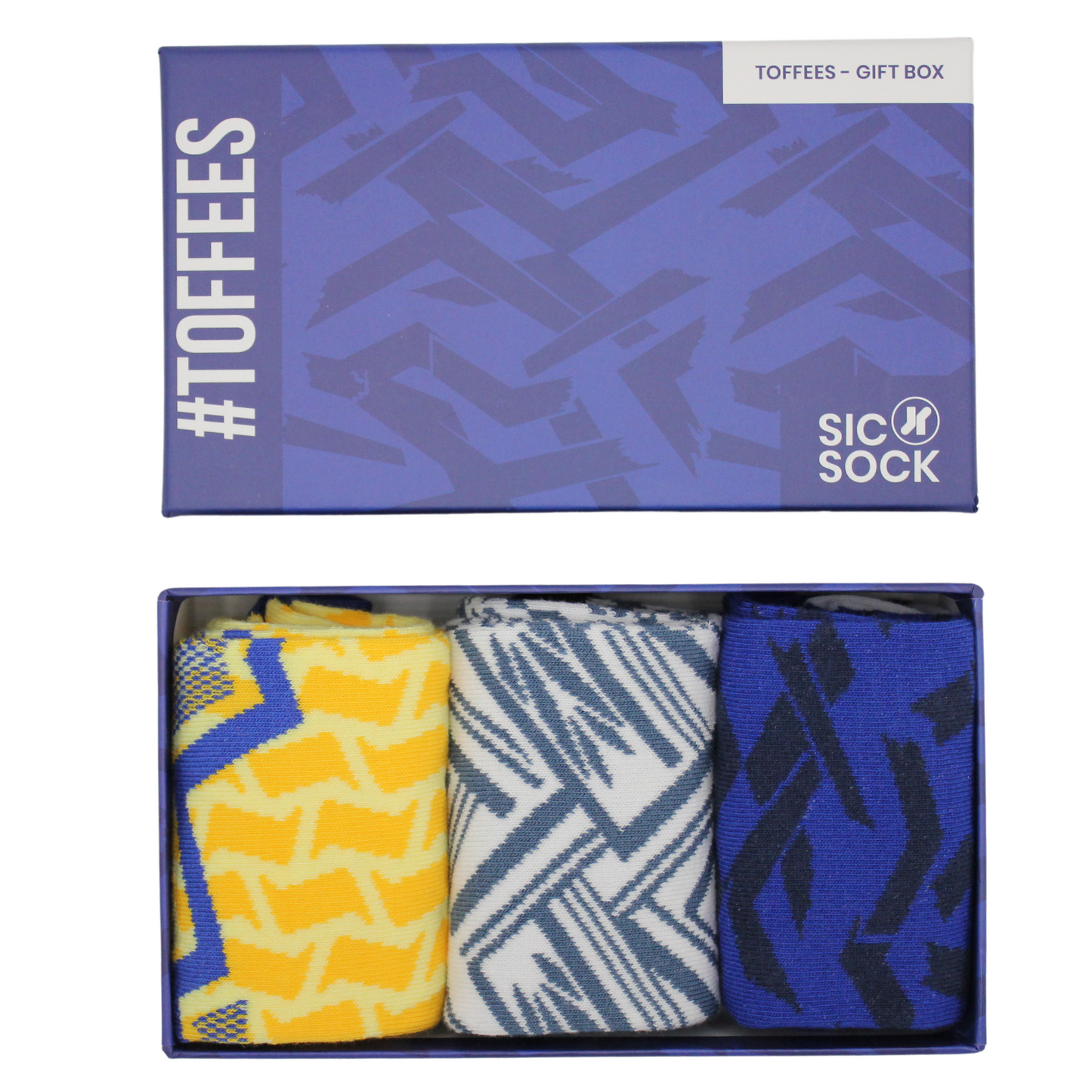 Toffees - Retro Shirt Sock Gift Box | Size UK 7 - 11