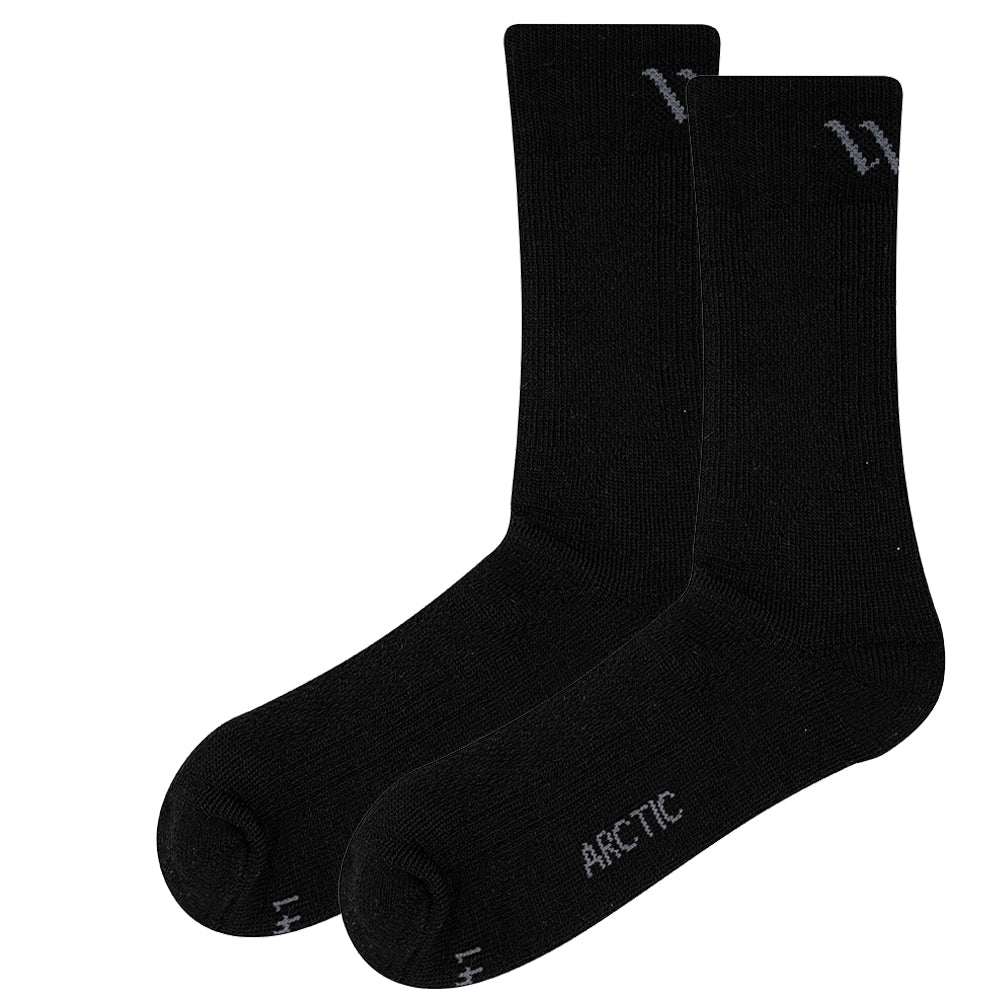 Arctic Merino Wool Hiking Socks Extra Thick For Cold Climates Black