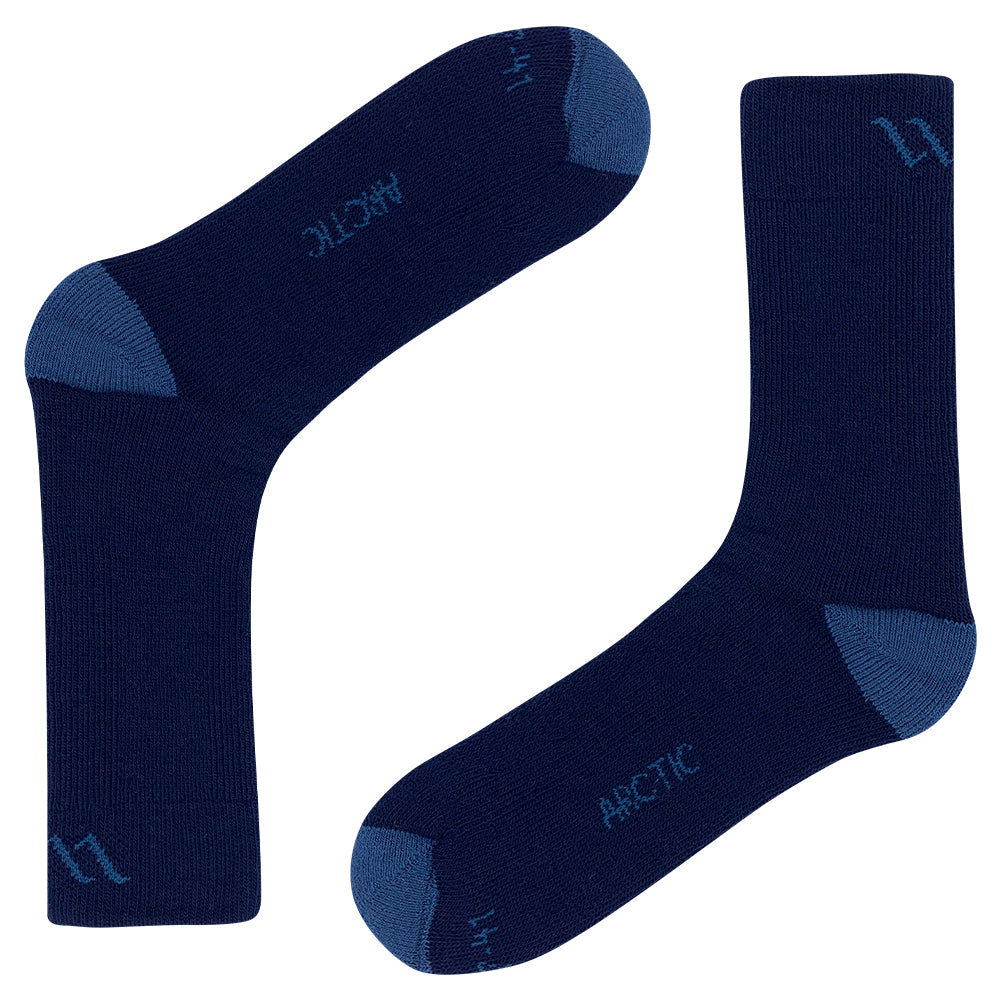 Arctic Merino Wool Hiking Socks Extra Thick For Cold Climates Navy