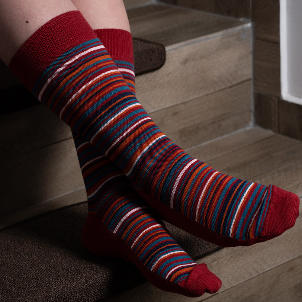Luxury Cotton Design Socks - Mizen Gift Box Size UK 7 - 11