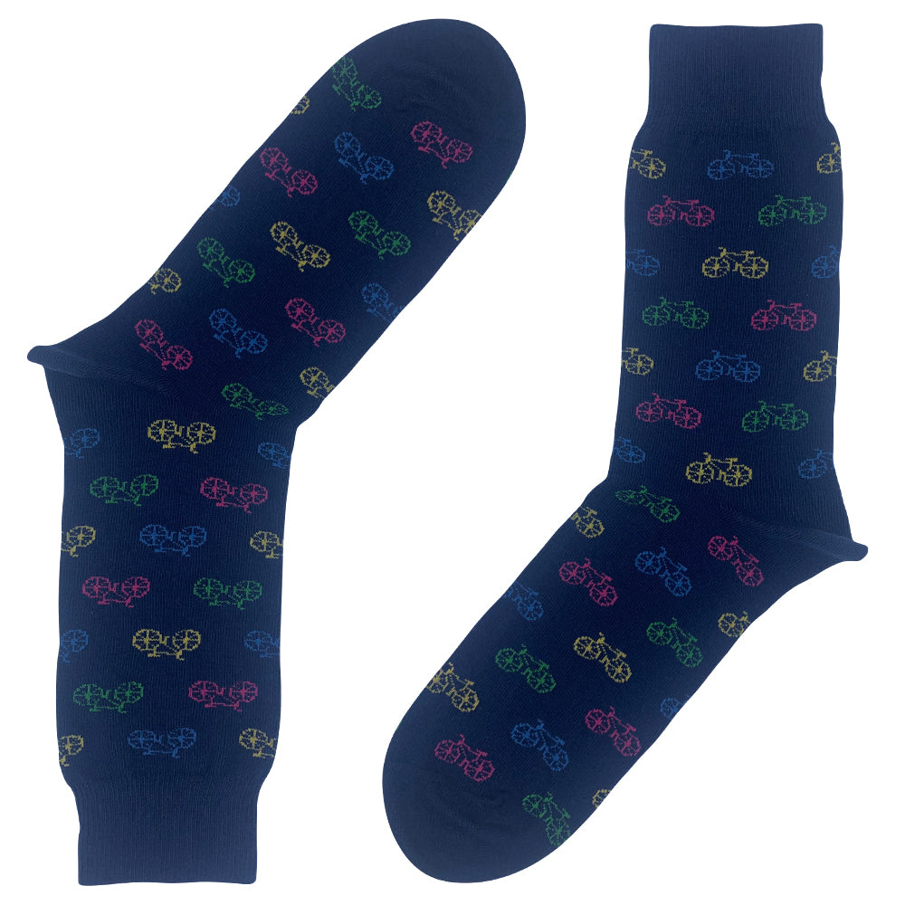 Wild Atlantic Sock Collection Luxury Navy Bicycle Socks