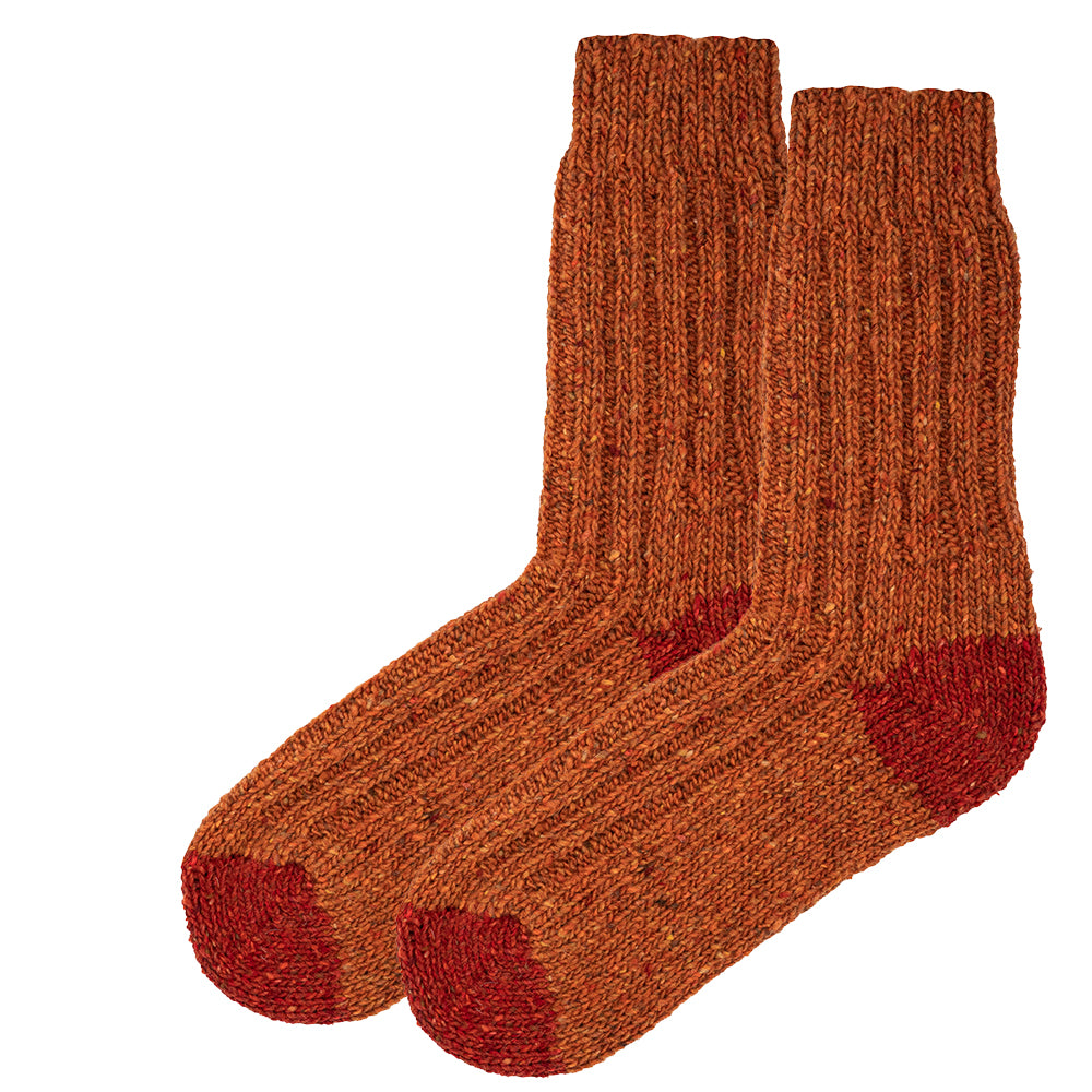 Tweed Wool Socks For Hiking / Wellington / Lounging Socks (4 Pack - Womens Bundle)