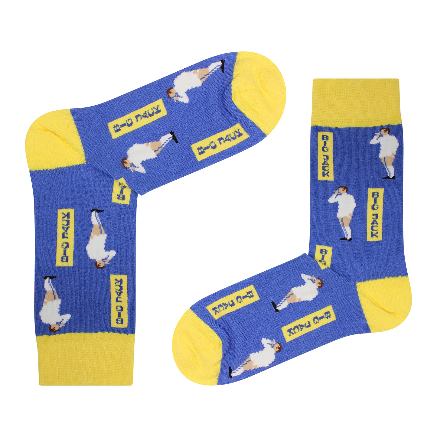 'Big Jack' Charlton | Retro Shirt Socks | White | Size UK 7 - 11