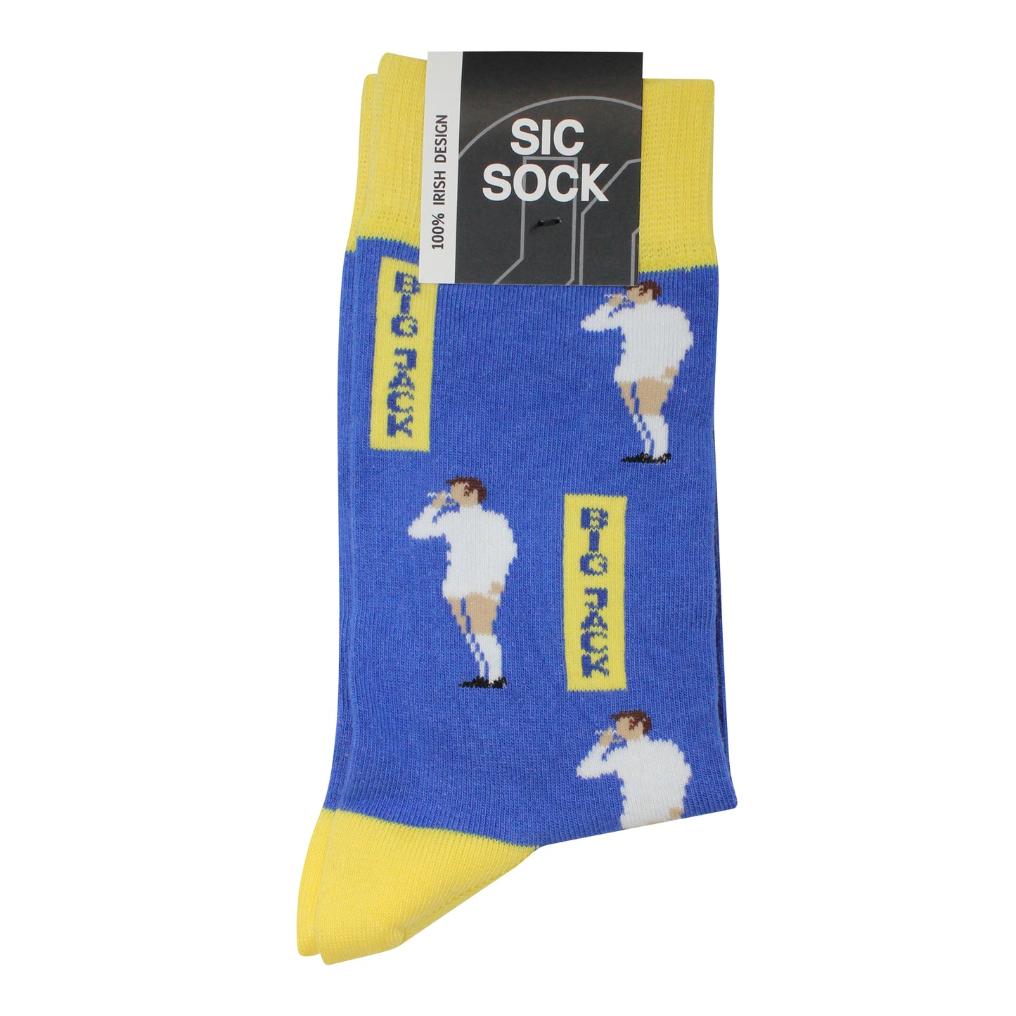 'Big Jack' Charlton | Retro Shirt Socks | White | Size UK 7 - 11