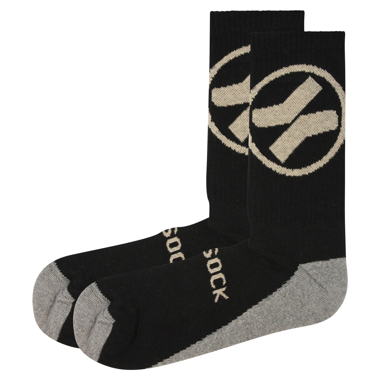 Sicsock - Everyday Max Cushion Crew Socks Black/Beige