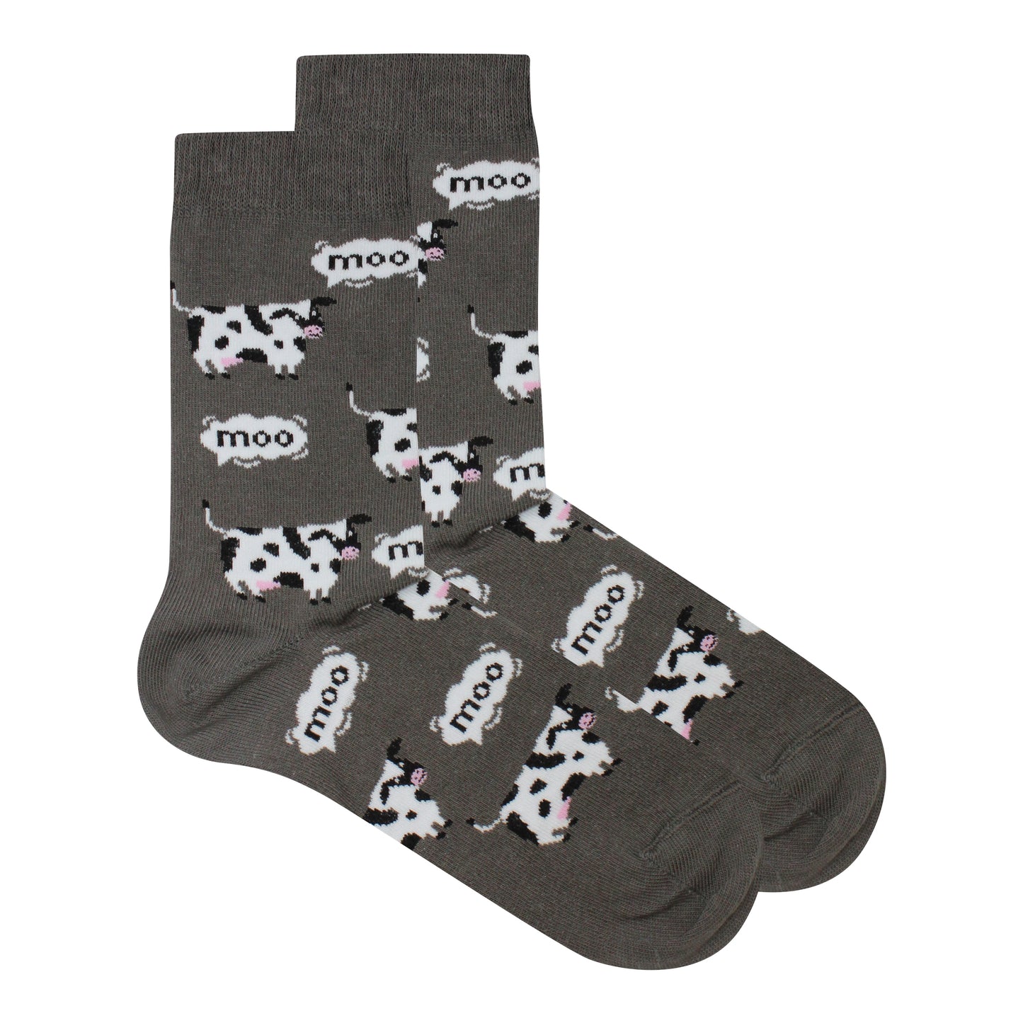 Moo-tiful Cow Print Socks