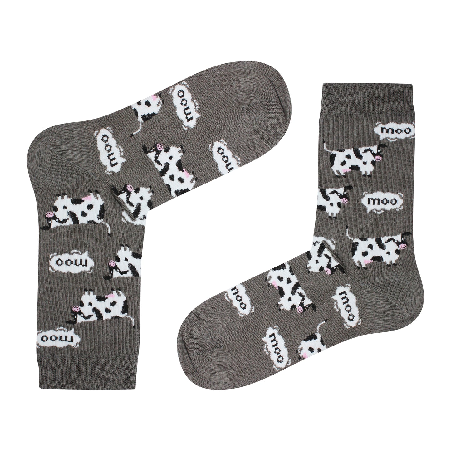 Moo-tiful Cow Print Socks