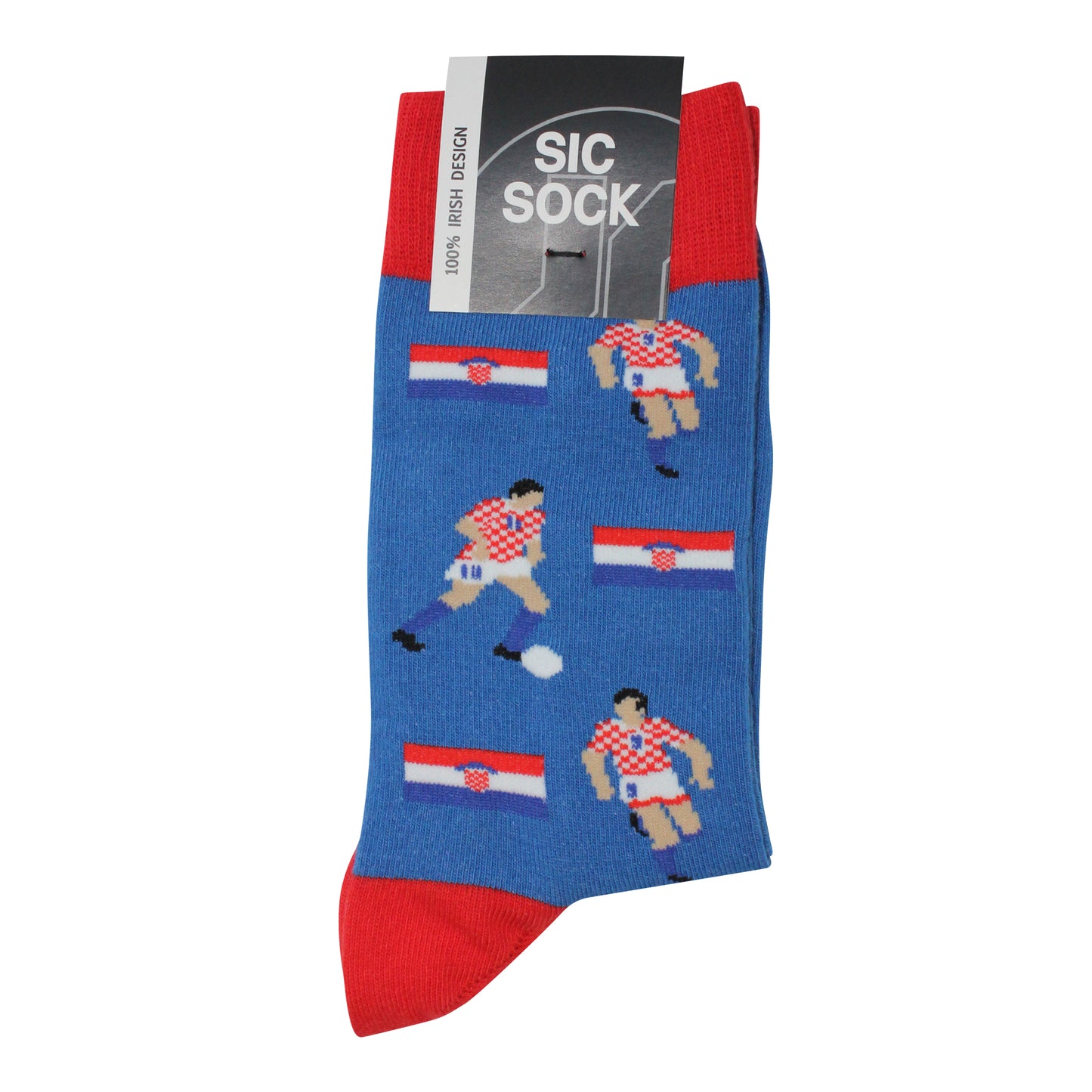 Boban & Šuker | World Cup 98 Tribute | Retro Shirt Socks | Blue | Size UK 7 - 11