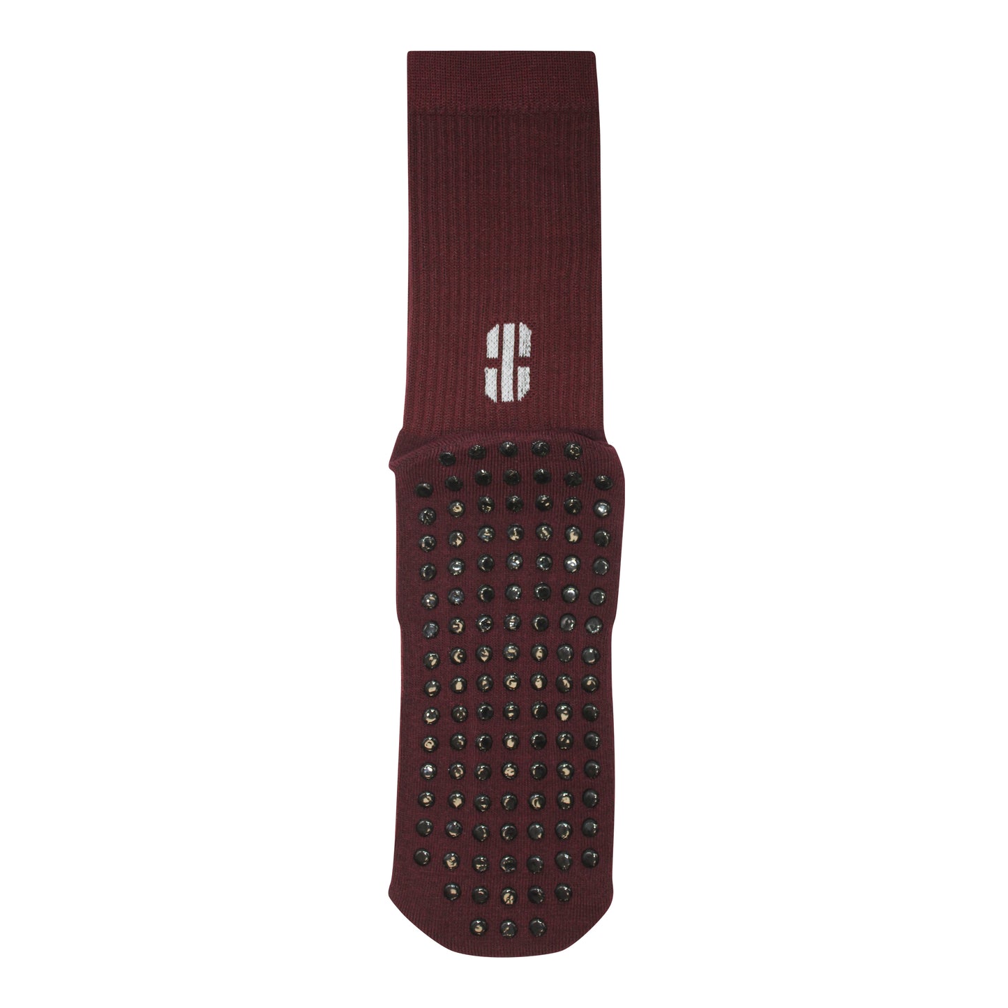 FootGripz Mid Grip Socks | Maroon