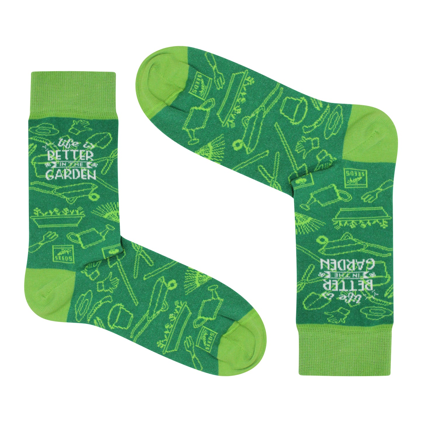 'Lifes Better in the Garden' Socks