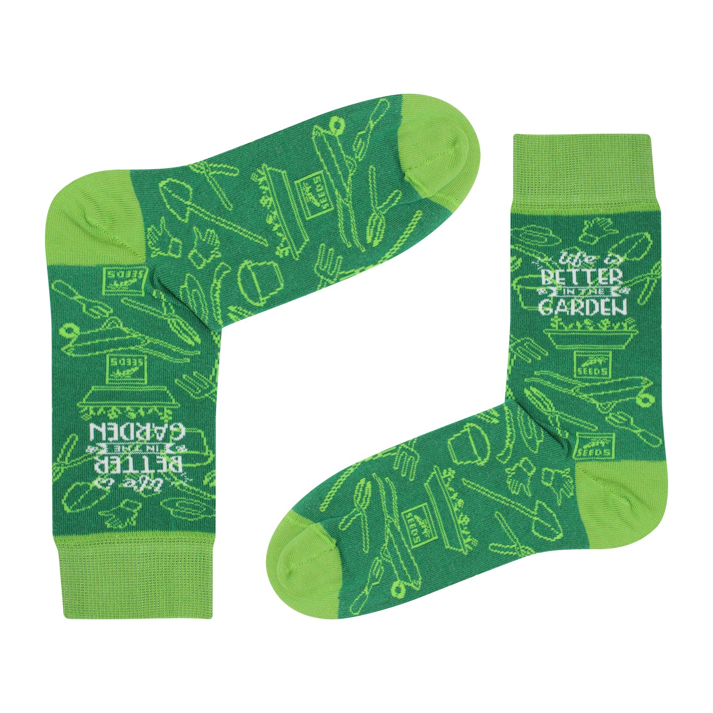 'Lifes Better in the Garden' Socks