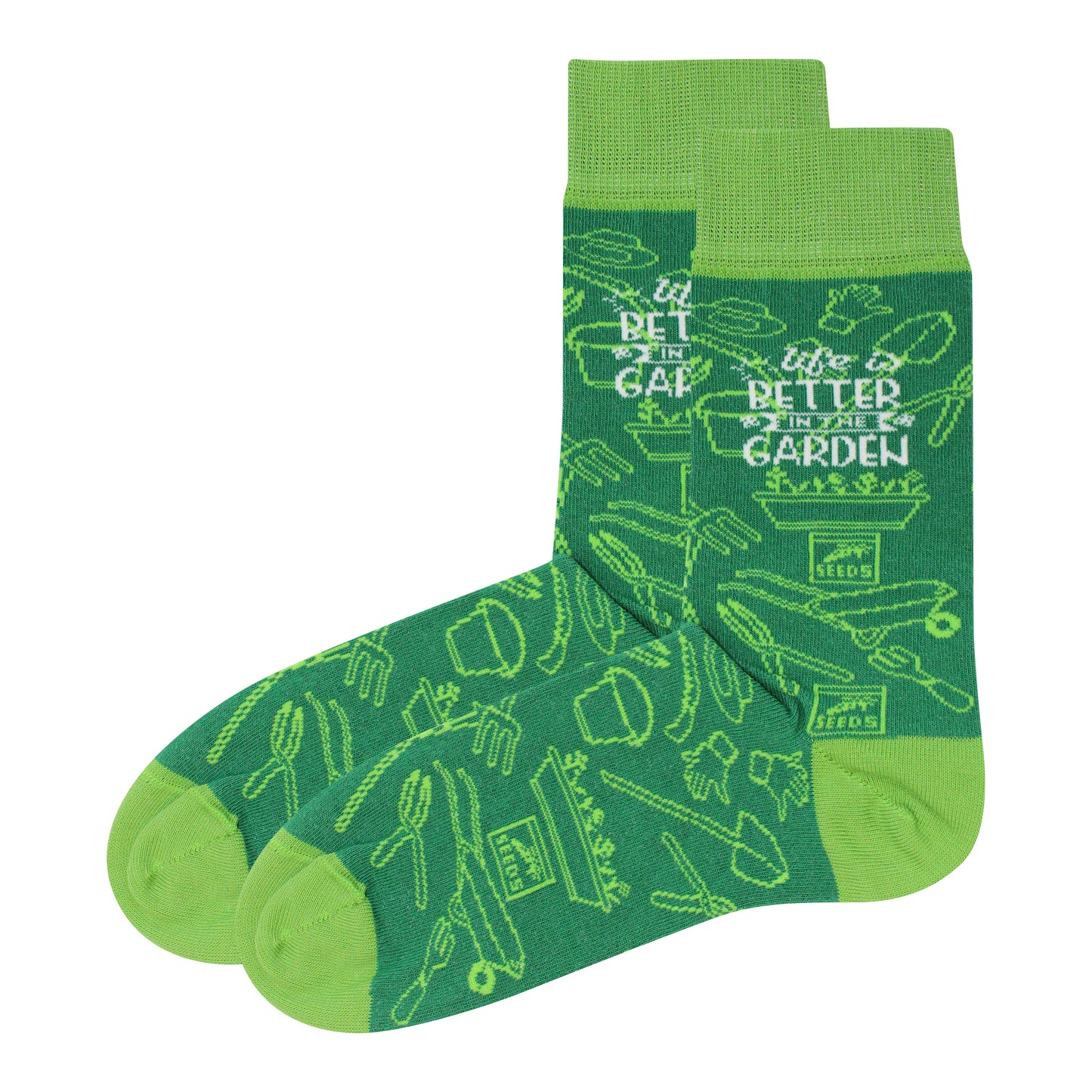 'Lifes Better in the Garden' Socks