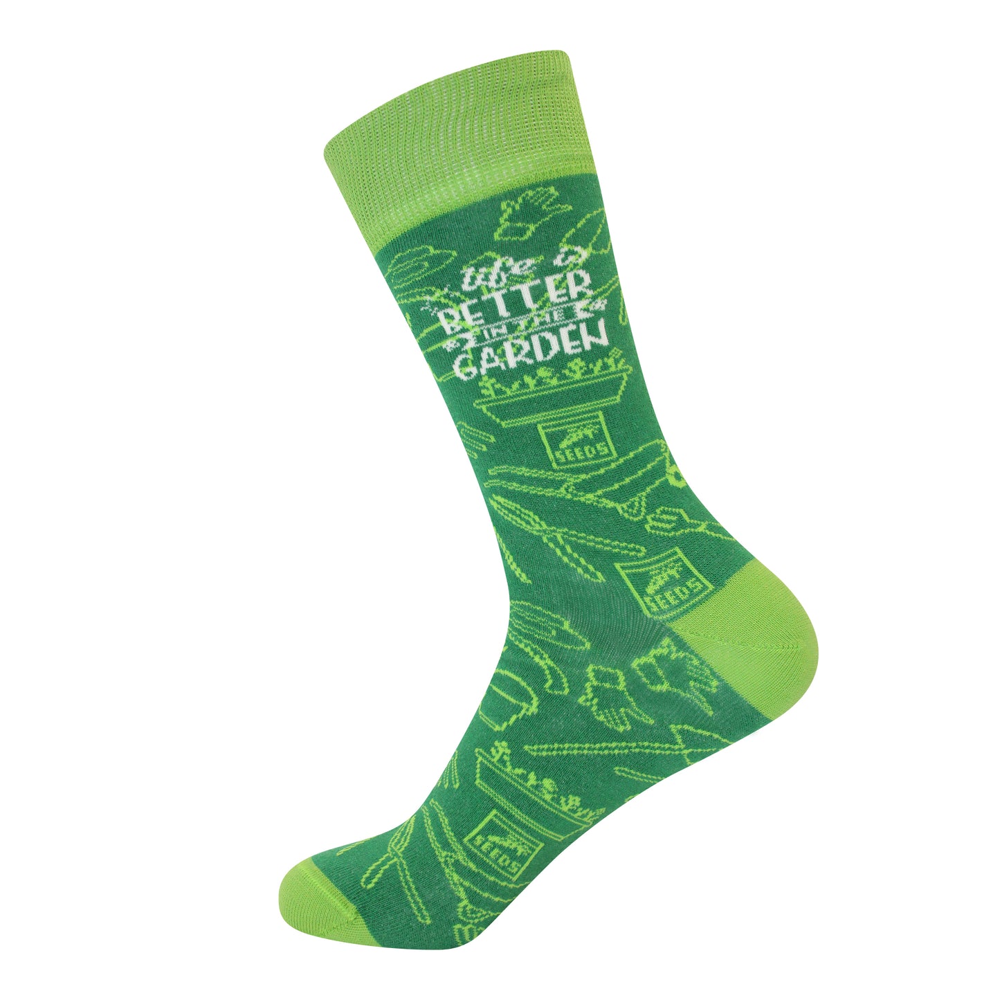 'Lifes Better in the Garden' Socks