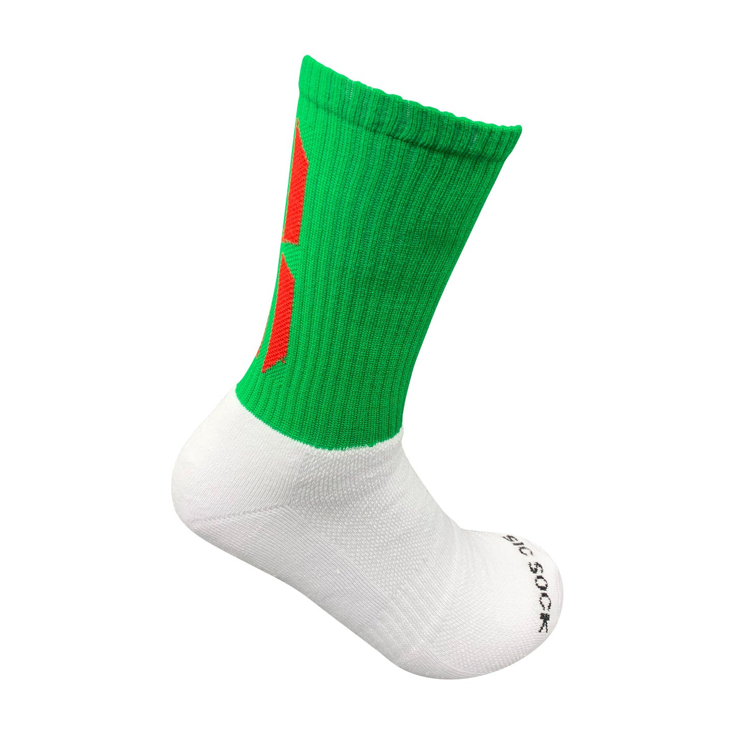 Gael-Tek Mid Socks For Gaelic Games | Green & Red