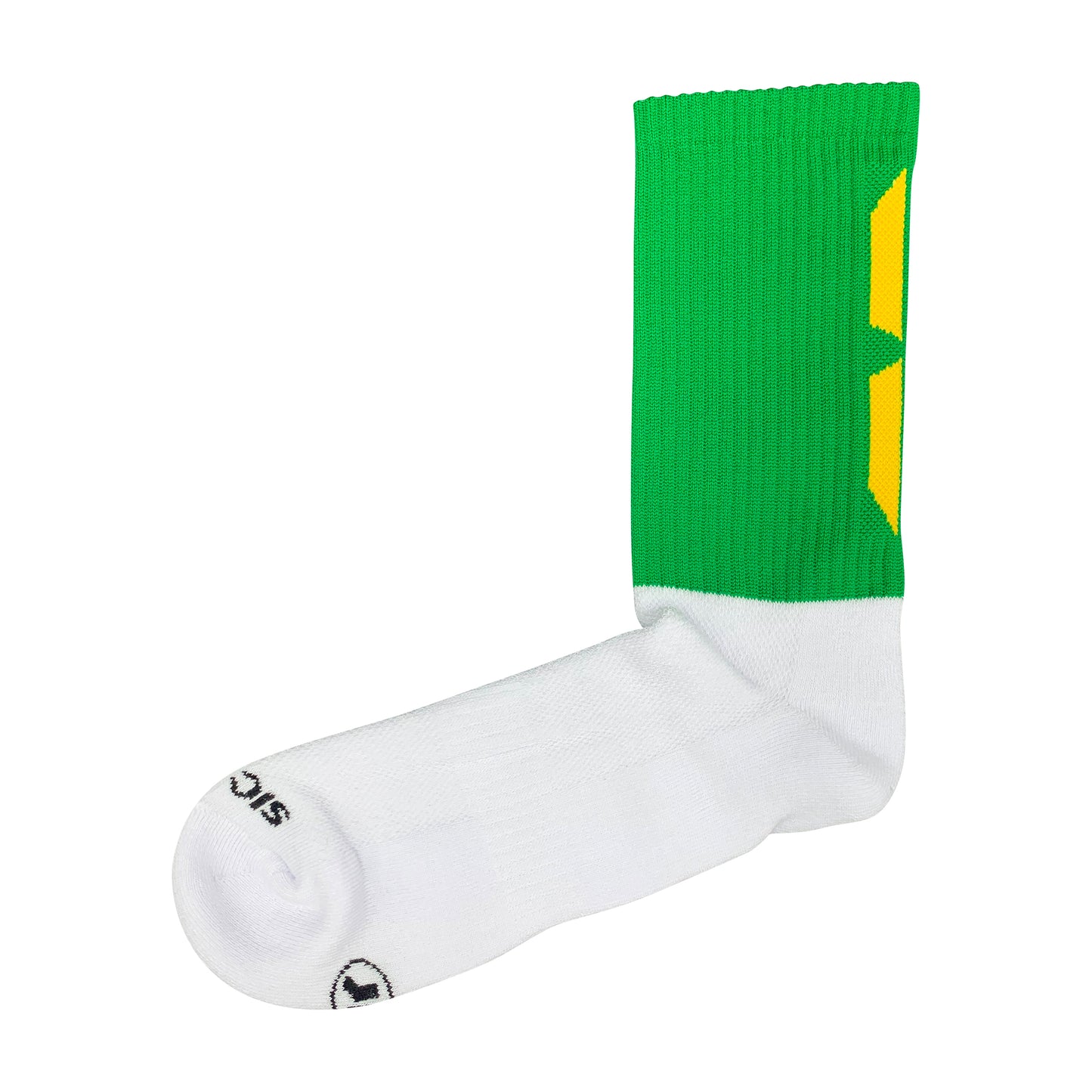 Gael-Tek Mid Socks For Gaelic Games | Green & Gold